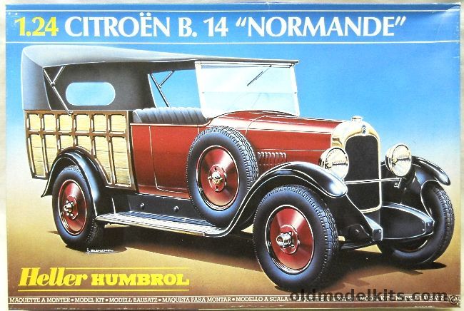 Heller 1/24 1926 Citroen B.14 Normande, 80729 plastic model kit